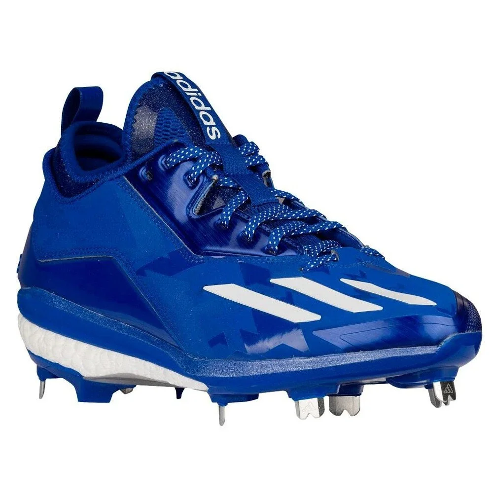 NEW Adidas Energy Boost Icon‎ 2 Baseball Cleats Blue White B72825 Men’s 12.5